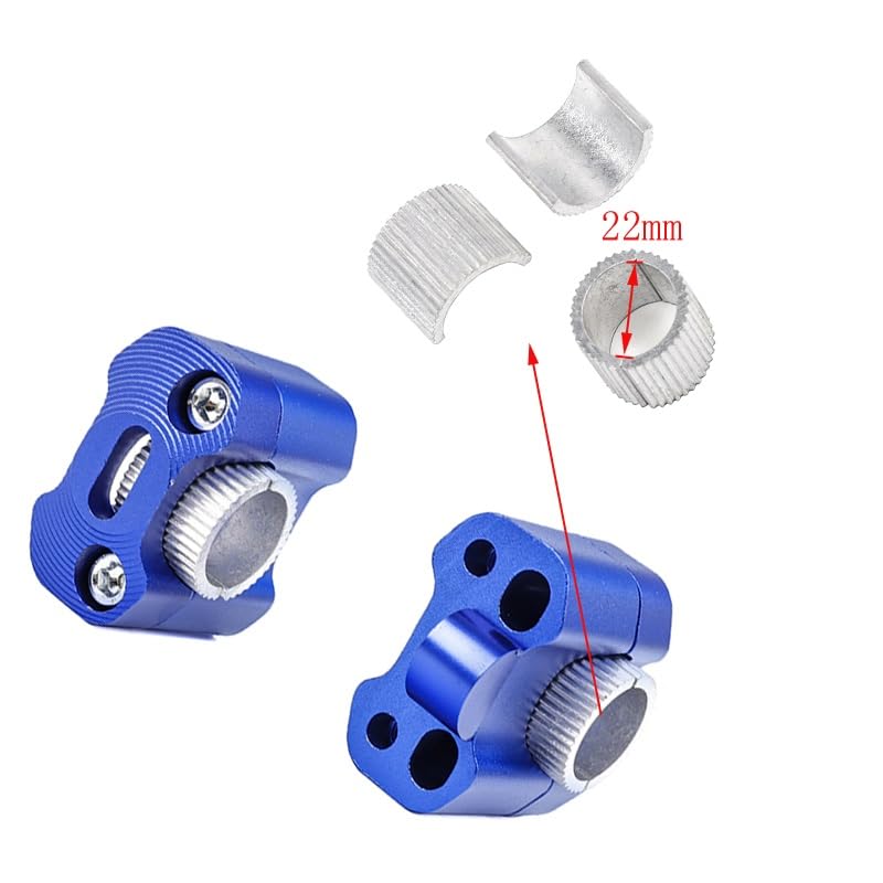 7/8 Aluminium Motorfiets Stuur Risers 22mm 28mm Stuur Mount Klemmen Dirt Pit Bike Motor Accessoires Universeel