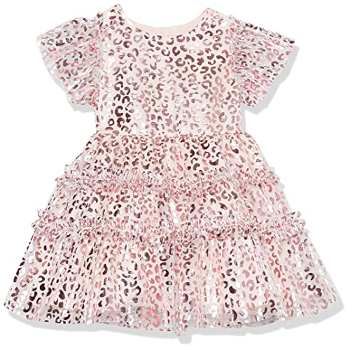 PIPPA & JULIE Girls' Sleeveless Party Dress, Fit & Flare Silhouette, Cute Pattern Styles