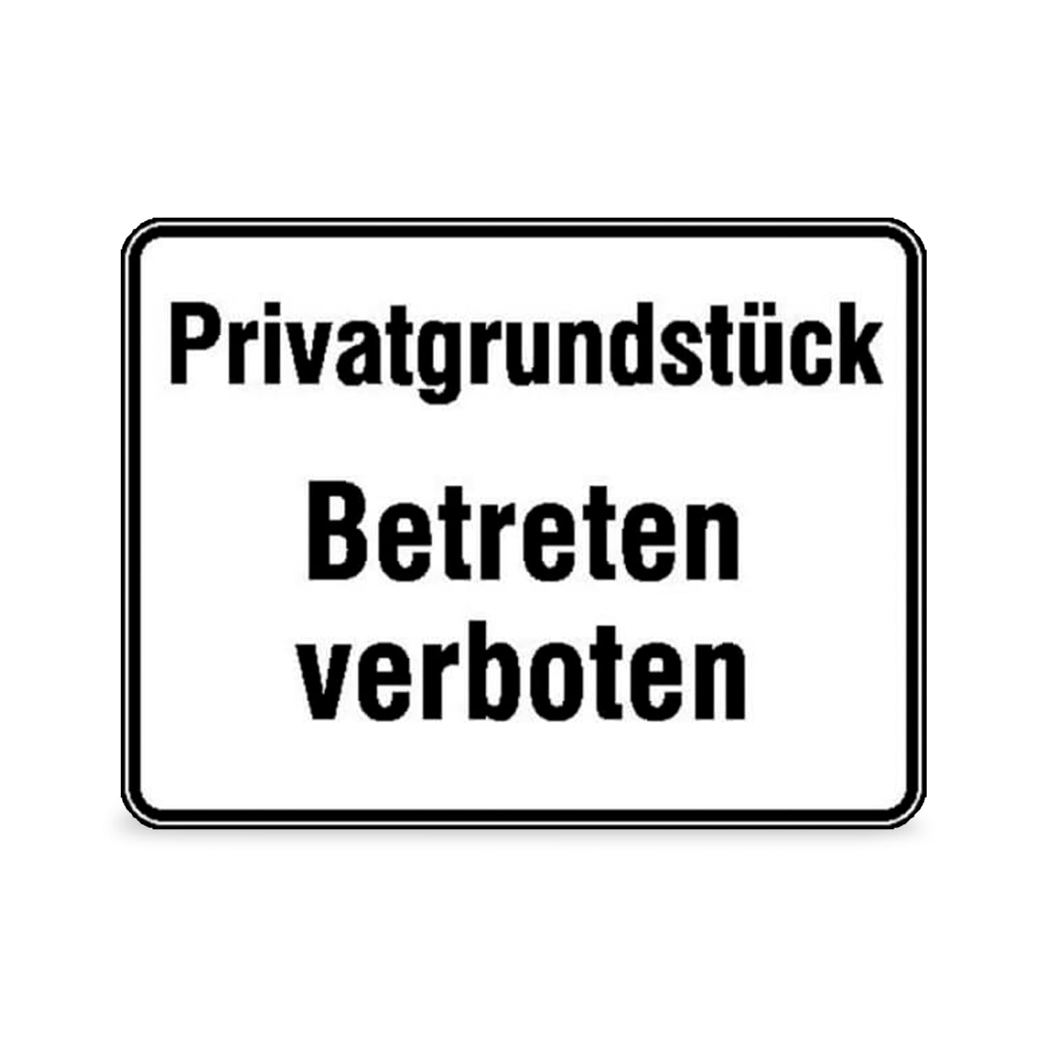 Privata Ragione pezzi – Vietato entrare pittogramma, in alluminio, 33 x 25 cm