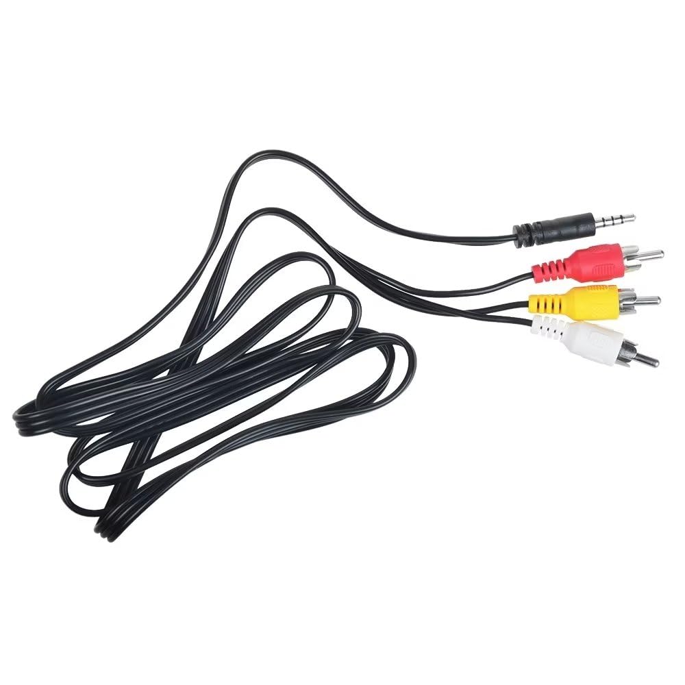 Guy-Tech 5FT AV Audio Video Kabel Für Sony Handycam CCD-TRV Serie Hi8 Camcorder – 3 RCA Zu Mini 4-DIN
