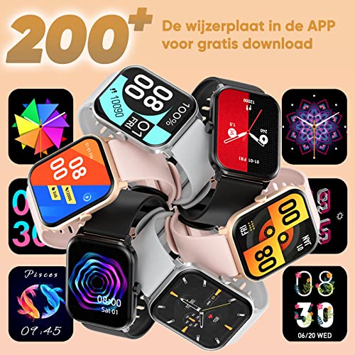 Dachma Horloge dames smartwatch telefoonfunctie - 1,85 inch smartwatch dames met WhatsApp-functie dames smartwatch… - Image 5