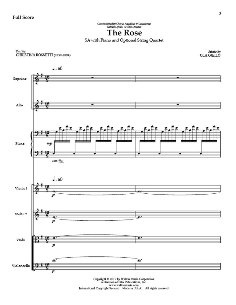 The Rose. Upper Voices And Piano/Organ. Set
