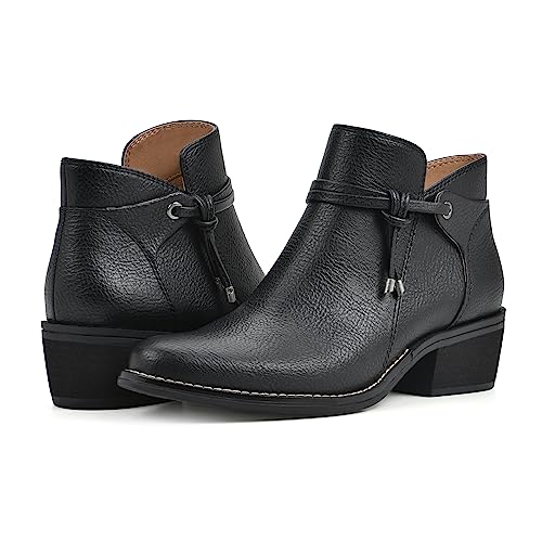 WHITE MOUNTAIN Women's Shoes Althorn Block Heel Bootie2