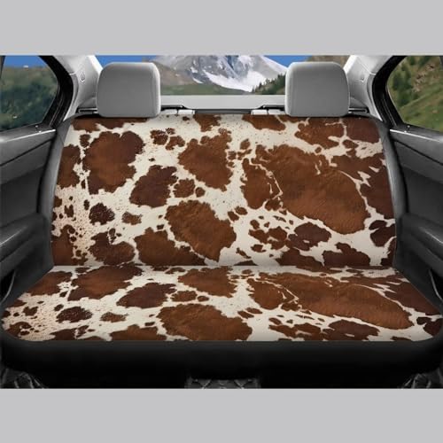 Housses de siege auto marron imprimé vache Wanyint décor universel