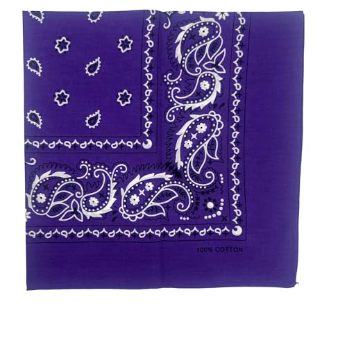 Image of Vamqor 100% Cotton 10 Pack Fine Bandanas