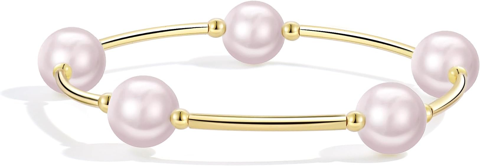 Elegance 11 designs 10mm Crystal White Pearl Blessing Bracelet