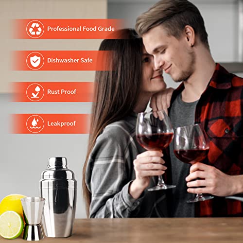 image for Newness Cocktail Stainless Steel Wine Shaker with Strainer and Lid Top