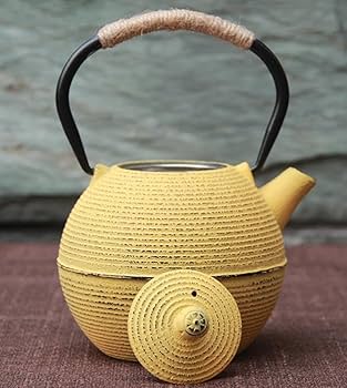 Amazon｜Howorr 鉄瓶 南部鉄器 急須 鉄製 フラットポット 茶道道具