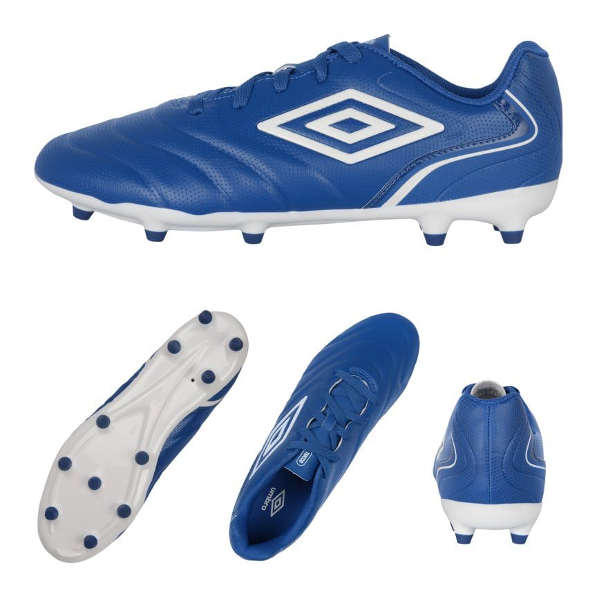 Umbro Men's Tocco 5 League FG Soccer Cleat, Royal/White, 12