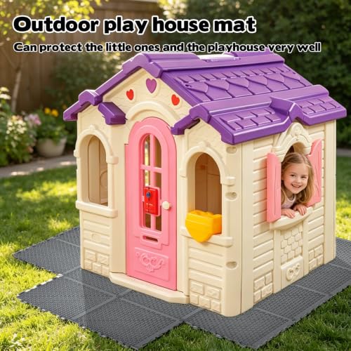 Tapis de maison de jeu emboîtables plastique imperméable antidérapant extérieur