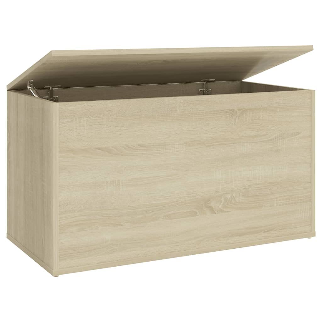 vidaXL Coffre de Rangement Boîte de Rangement Armoire Conteneur Meuble de Rangement Organisateur Maison Chêne Sonoma 84x42x46 cm Bois d'Ingénierie