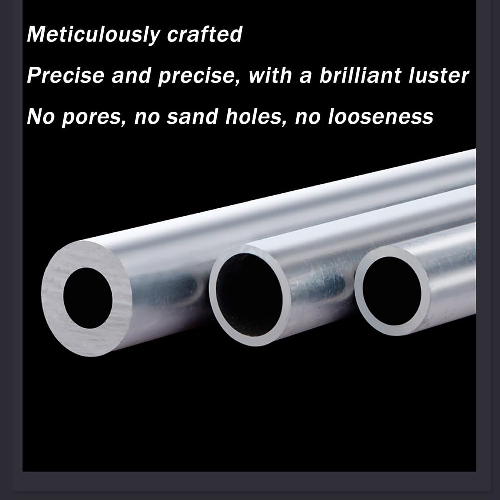 Aluminiumrohr 2 STK Rund Hohl Für Technik Modellbau Möbel DIY Heimprojekte Und Handwerksnutzung,100x2mm