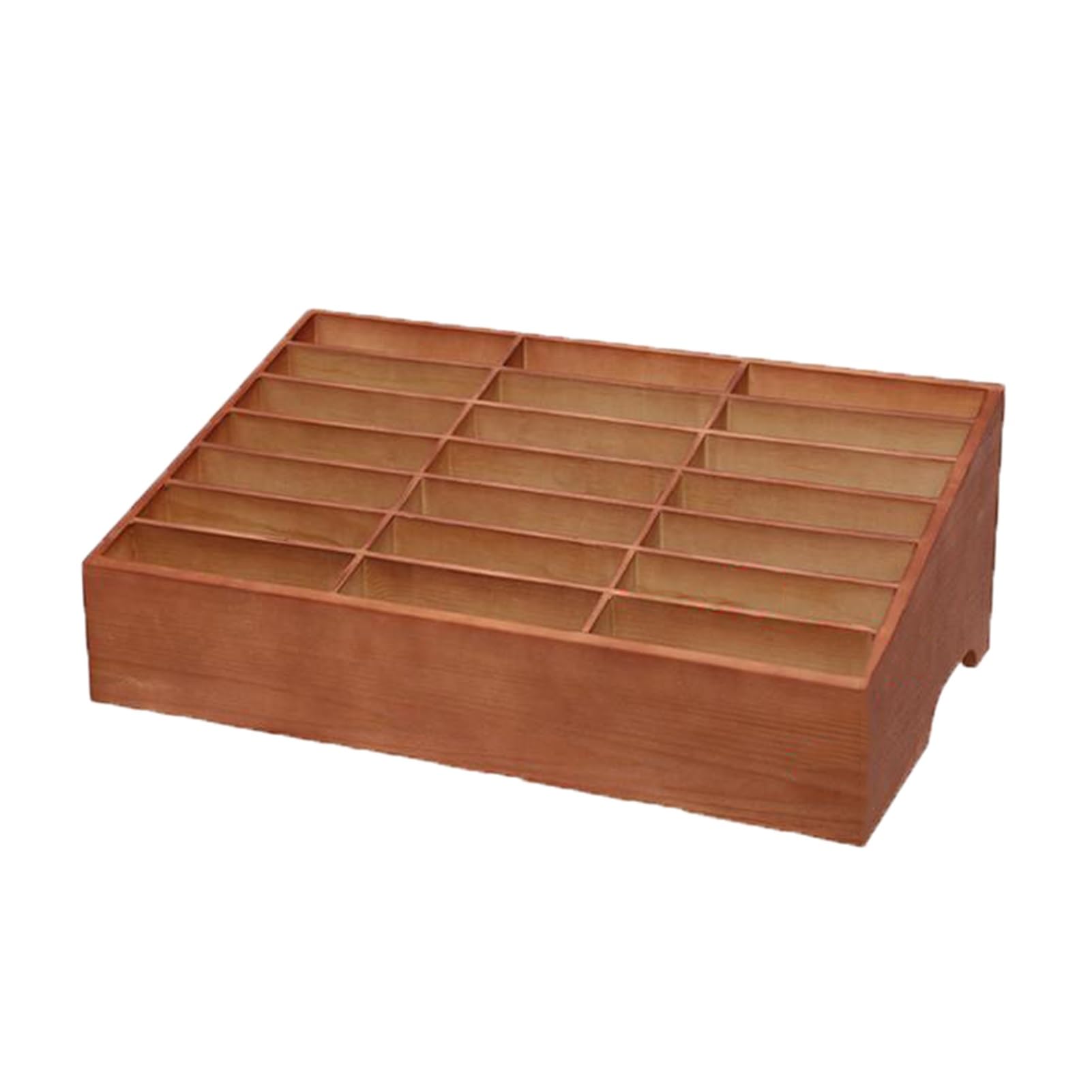 Mobile Phone Storage Cabinet Desktop Storage Box Wooden Mobile Phone Storage Cabinet,Solid Wood Structure Small Body Easy to Move,Suitable for School Office Training Institutions(Color 2,21 grids)