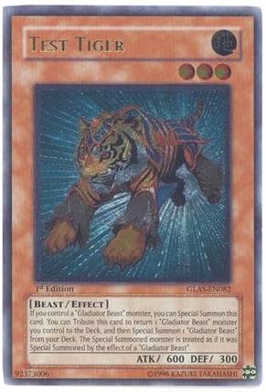 Yu-Gi-Oh! - Test Tiger (GLAS-EN082) - Gladiators Assault - Unlimited Edition - Ultimate Rare