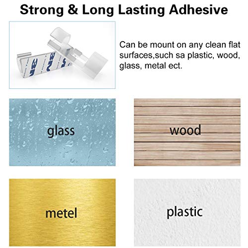 80 Pezzi Fermacavo Autoadesivo in Plastica