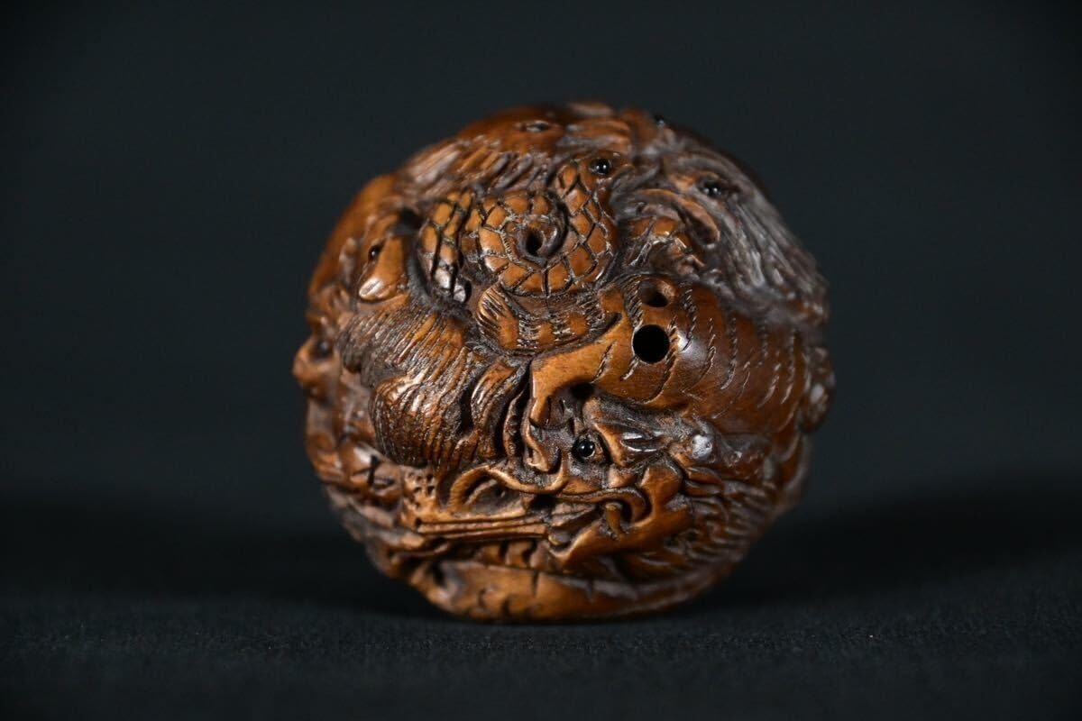 古美術 干支 12支 縁起物 根付 Netsuke 精密 彫刻 超絶技巧 彫塑