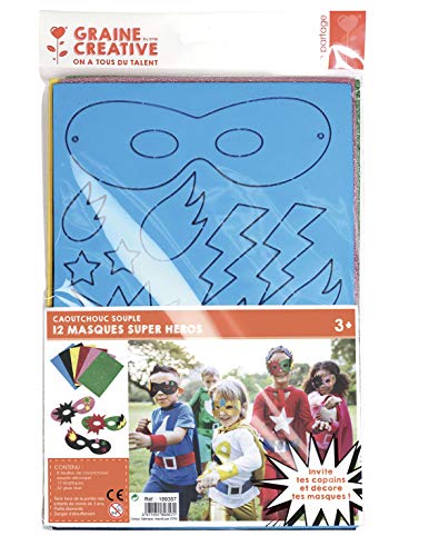 12 Rubber Masks - Super Heroes