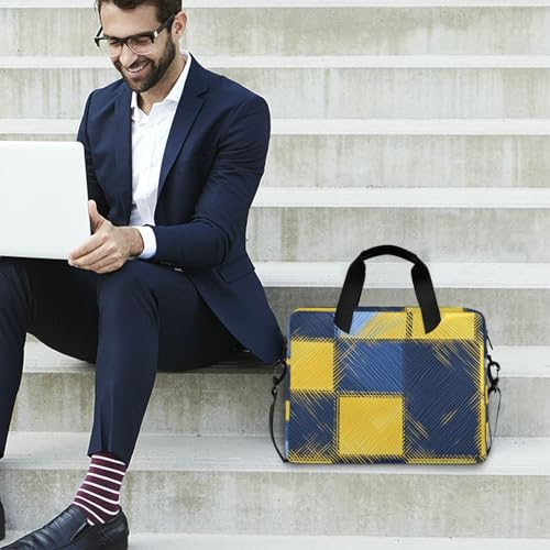 Bolso Portátil de Viaje 15.6 Pulgadas Amarillo Azul miniatura 3