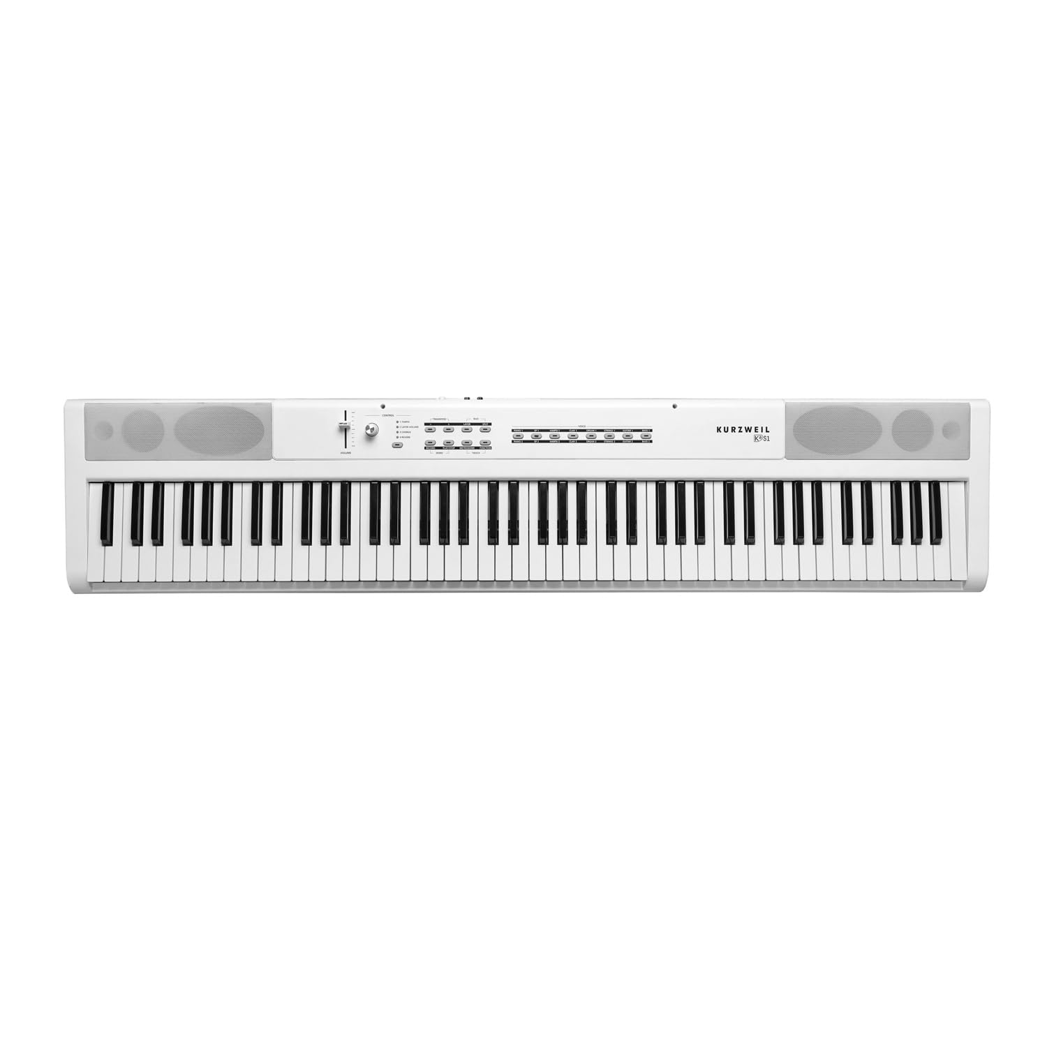 Kurzweil KaS1 Piano numérique, 88 touches, mécanisme marteau, polyphonie 128 voix, blanc