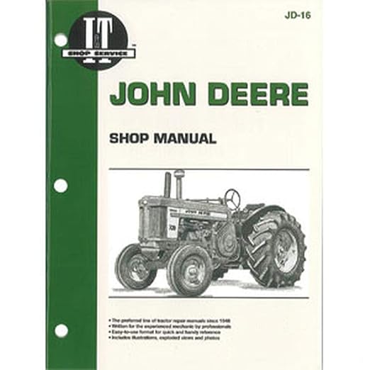 RAParts JD16 I&T Shop Service Manual Fits John Deere 520 530 620 630 720 730