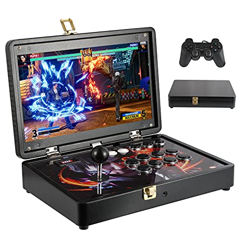 [5000 Games in 1]Portable 30S Pandora Games with 14-inch HD screen Arcade Game Console for PC & Projector & TV ,3D Games 1-4 Players Favorite List Game Category Save/Search/Hide/Pause/Delete Games