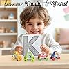 51r3olfkkrl - BEKILOLE Jumbo Animal Cars 4 Piece Stacking Wooden Car Playset for Toddlers Preschool Learning Montessori Toys for Boys & Girls Birthday Gifts for 1+ Year Old,Set A (4 Cars + Alphabet Flashcards)