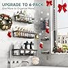 Veken Shower Caddy 6-Pack,Advanced Rustproof Design, No Drilling Adhesive Shelves, Rack with Soap Holder, Large Capacity Bathroom Organizers and Storage, Wall-Mounted Kitchen & Home Decor #4