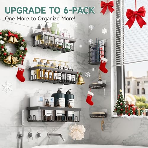 6-Pack Shower Caddy with Rustproof Design - Image 6