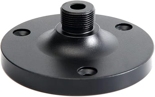 Miniatura 7 de Soporte de micrófono para montaje de pared de podio con brazo flexible de cuello de cisne de 6 pulgadas, base de contrapeso de 6 pulgadas, soportes