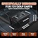 72V(73.6V) 105Ah Lithium Golf Cart Battery, 72V Golf Cart Batteries with 15A Fast Charger, Built-in 250A BMS, Metal Casing,5000+Deep Cycles, Max 18.40kW Power Output, Mobile APP & Round LCD Screen