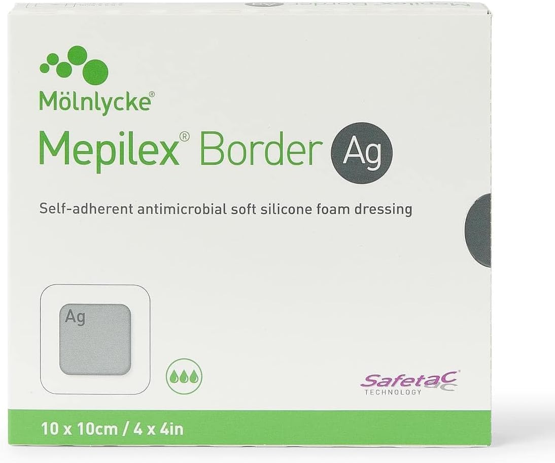 Foams BORDER Ag 10 X 10 CM Dressing Is Self-Adherent Pressure Ulcers And Traumatic Wounds Dressing