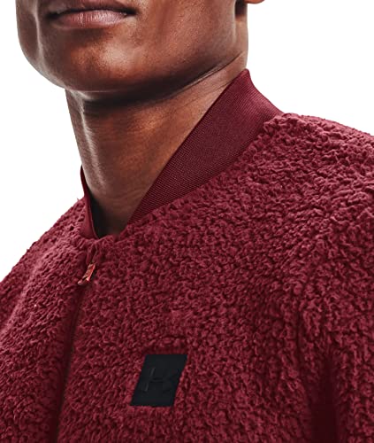 Under Armour Men's UA Sherpa Bomber Full Zip Jacket (Large, Cordova/Versa Red-615)4
