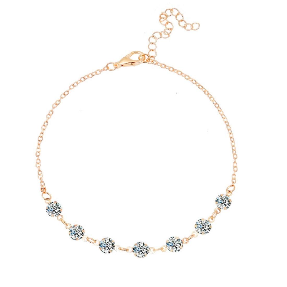 Jewellery Anklet for Women (Gold, White) (AIS1R1) -Single Piece-image-34