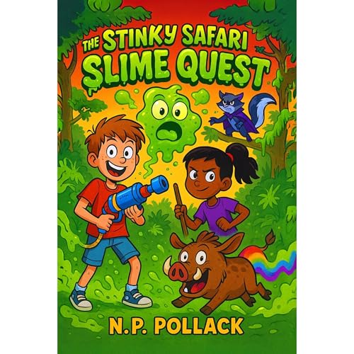THE STINKY SAFARI SLIME QUEST: Book 1 Audiolibro Por N.P. POLLACK arte de portada