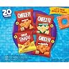 Cheez-It Cheese Crackers, Baked Snack Crackers, Lunch Snacks, Grab n' Go, Variety Pack, 19.1oz Box (20 Packs)