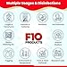 F10 SC Ready to Use Veterinary Disinfectant & Cleaner for Kennels, Litter Box, Cage, Terrariums, Habitats, Vet Practices - 1 Liter (1.06qt)