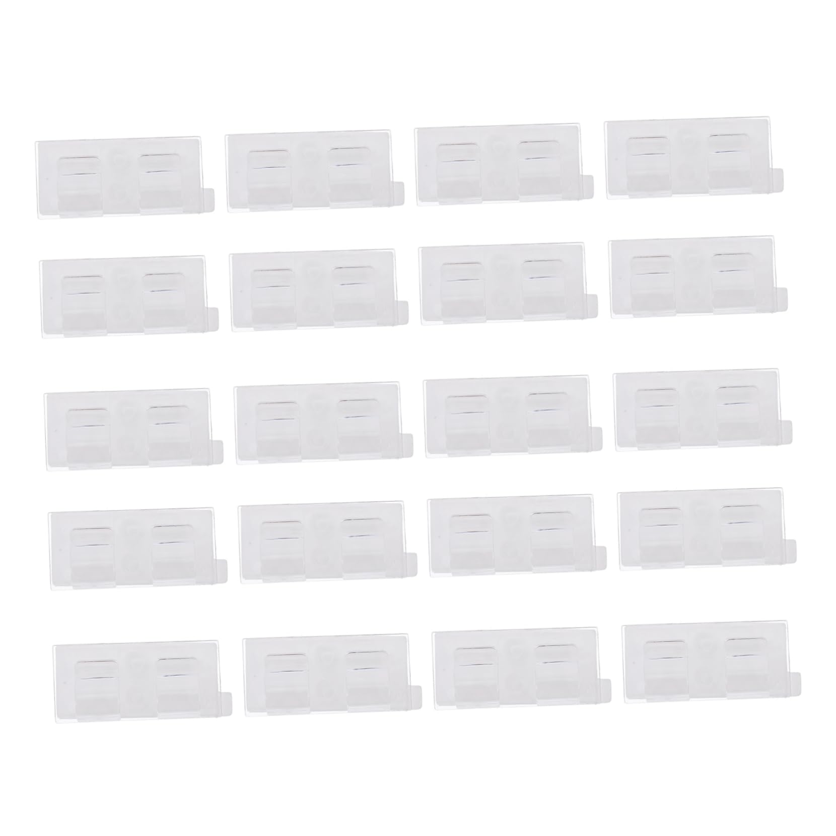 PRETYZOOM 20Pcs Outdoor String Light Clips Adhesive Hooks for Secure Cable Organization Dual Hook Design for Consistent Light Positioning Smooth Surfaces