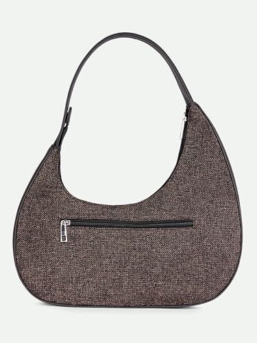 Image of ZOUK Pixi Small Shoulder Bag | Vegan Leather Evening Bag for Women with Shoulder Strap, Zip Closure & Water-Resistant Lining | Stylish Handcrafted Purse |
