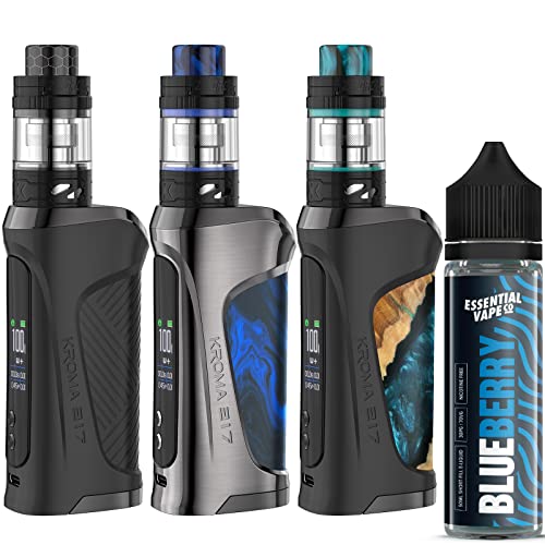 Innokin-Kroma-217-Z-Force-Vape-Kit--100W-Single-1865021700-Sub-Ohm-Vape-Kit-with-Slide-to-Fill-2ml-Innokin-Z-Force-Sub-Ohm-Tank-Compatible-with-Innokin-ZF-Coils-Marina-Blue