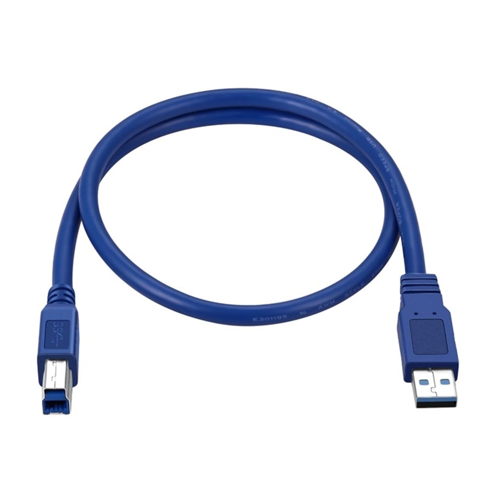 5M 3M 2M USB 3.0 Type A Male to B Male Super Speed 5 Gbps Sync Data Print Printer Wire Cable do 2,5 cala HDD/SSD (3 m)