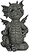 Gartendrache zeigt den Mittelinger Drache Figur Garten Gartenfigur TOP
