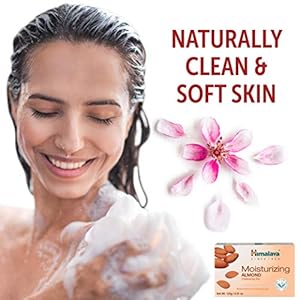 Himalaya moisturizing almond cleansing bar body soap for soft and healthy looking skin 441 oz125 g 6 pack  urban country home decor