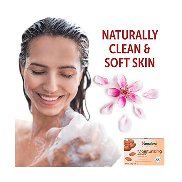 Himalaya moisturizing almond cleansing bar body soap for soft and healthy looking skin 441 oz125 g 6 pack  urban country home decor