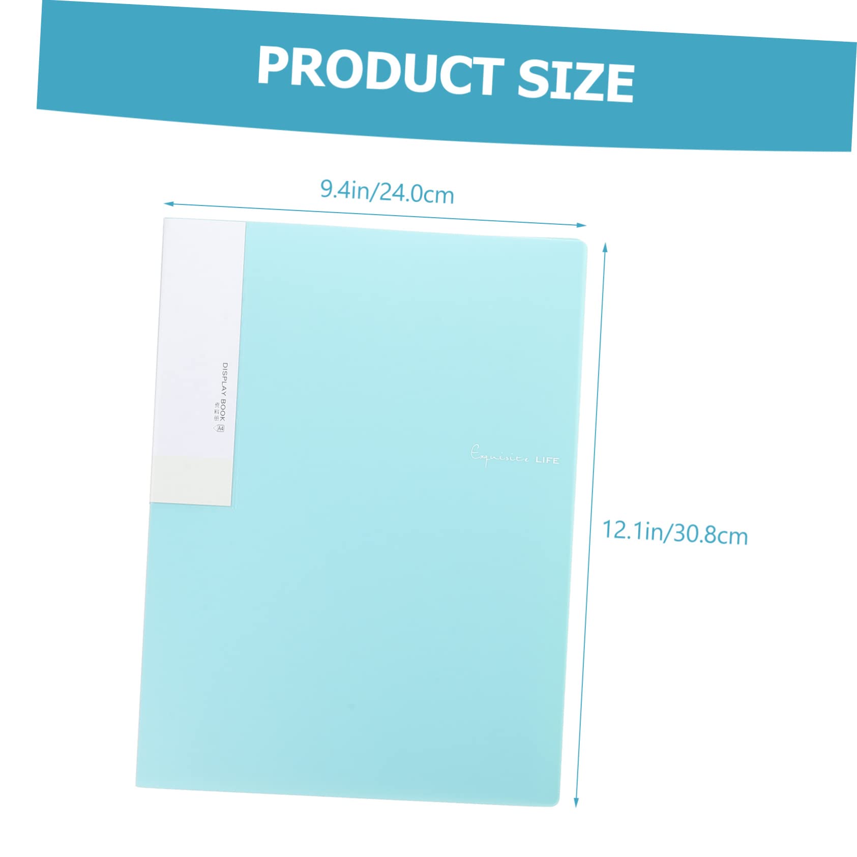 ERINGOGO 2pcs Office File Folders Portable Music Binders Fine Craftsmanship A4 Size Easy to Store Documents for