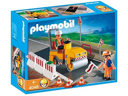 PLAYMOBIL® 4048 - Straßenwalze mit Asphaltplatte