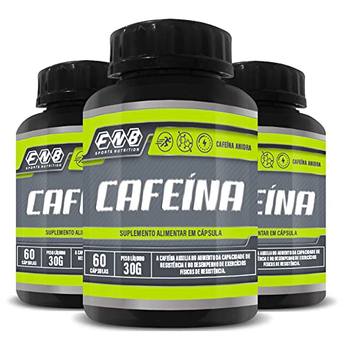 Kit Cafeína Anidra 200mg 3x 60 Cápsulas Cada - Flora Nativa Sport...