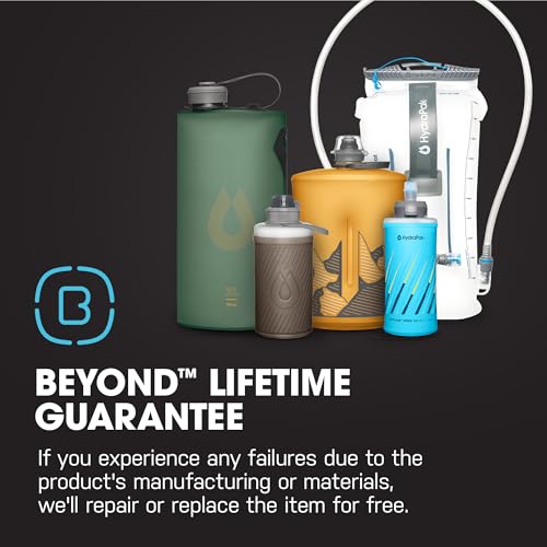 Image of HydraPak SkyFlask Speed - Collapsible Handheld Running Water Bottle (350ml, 500ml, 500ml Insulated) - Adjustable Strap, Lightweight, Spill-Proof Cap