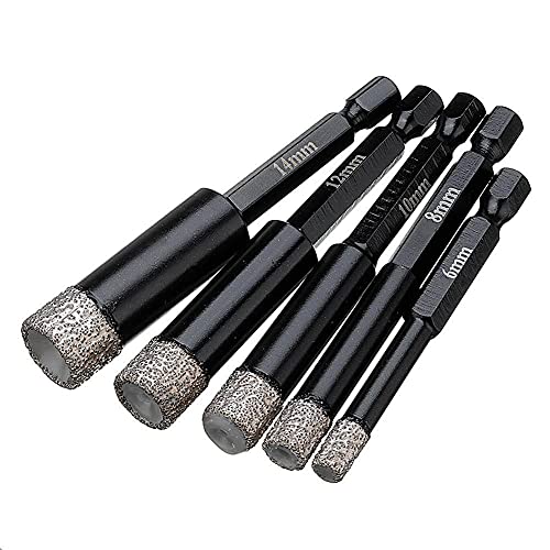 Broca de diamante seca para mármol 8 mm miniatura 6