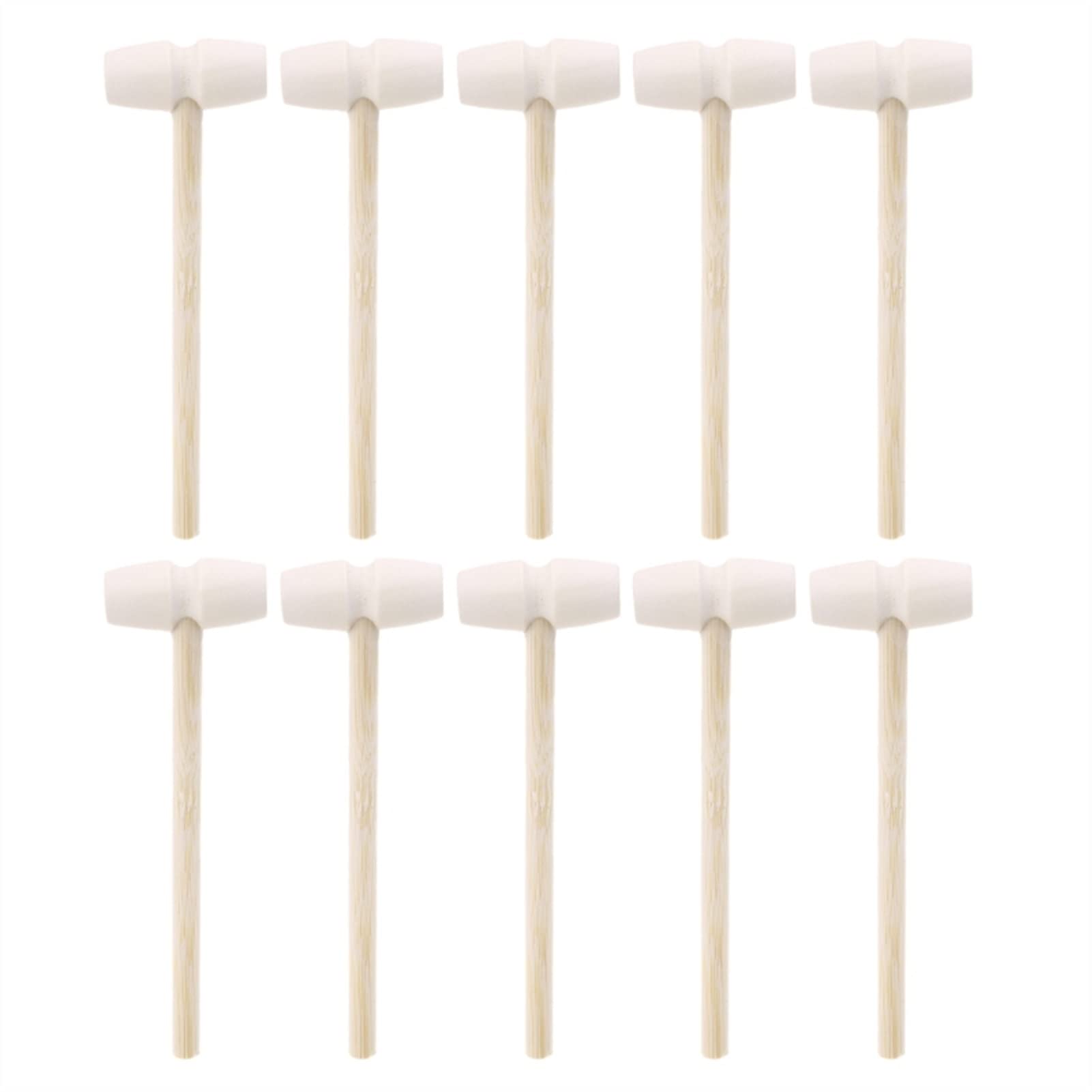 Hammer, 10 Pcs Wooden Hammers for Chocolate Breakable Heart - Mini Mallet for Smash-able Treats(2)