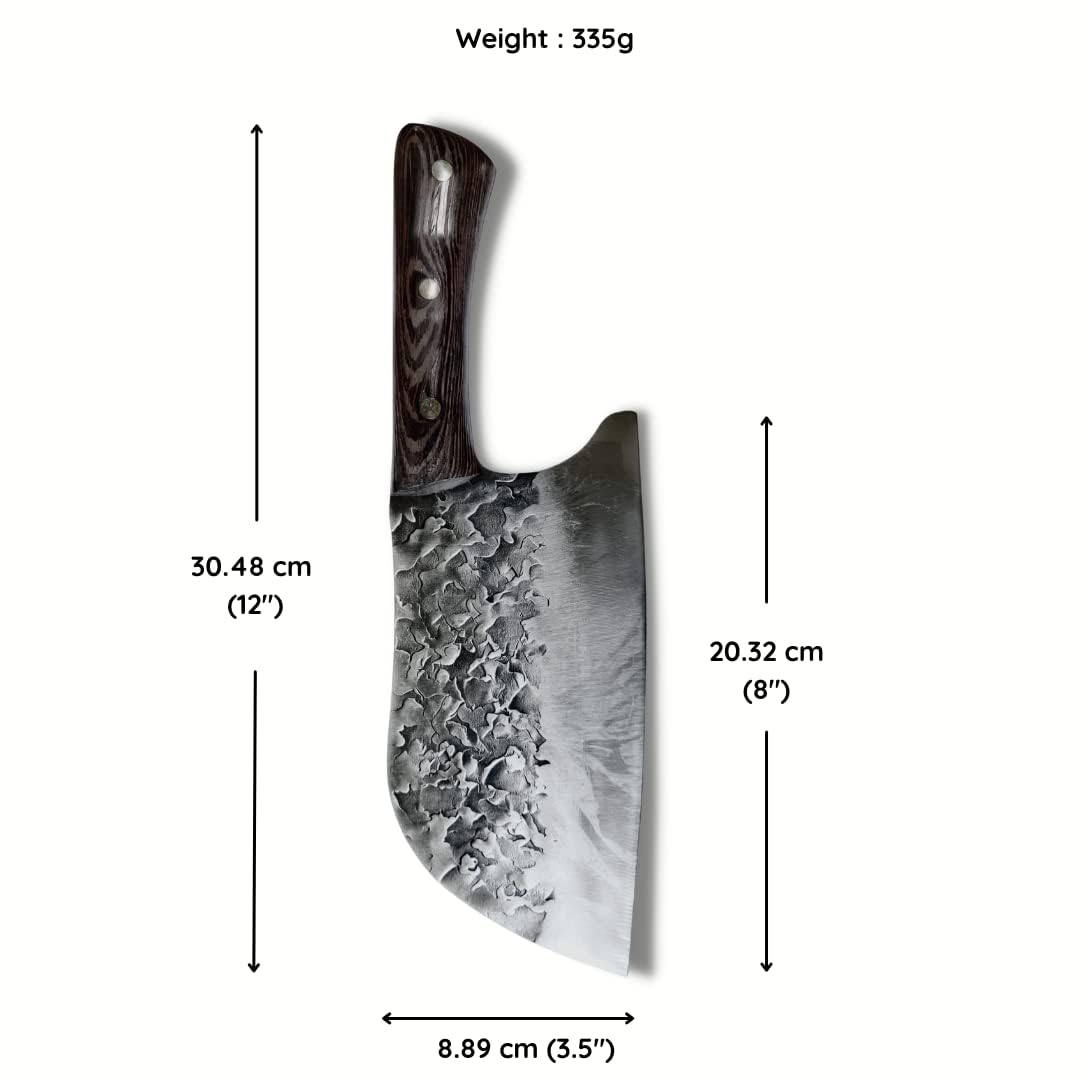 Oceans Secret Seahath - High Carbon Stainless Steel Butcher Knife | Meat Cleaver | Professional Chef's Knife | 8 Inch Knife | Chopper | Dicer | Cleaver 3